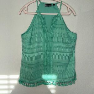 Green Halter Top‎